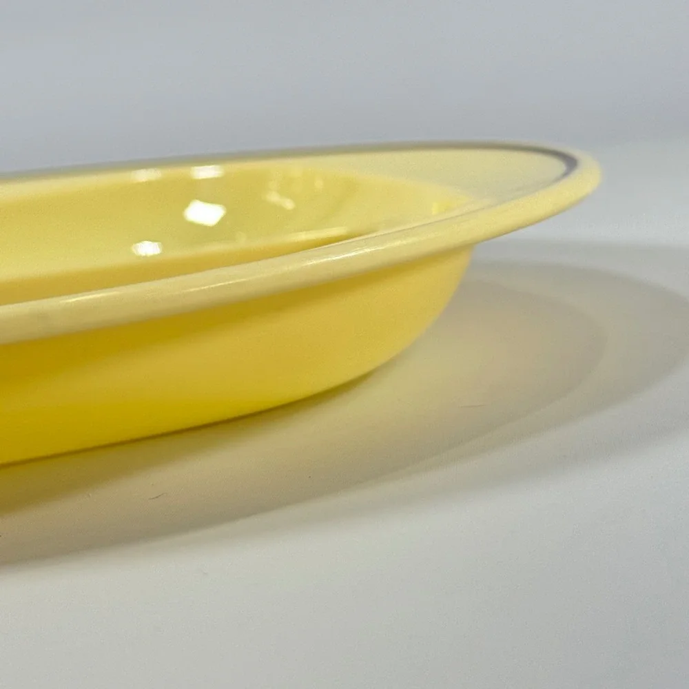 VTG Pfaltzgraff Village Melamine Divided Plate Yellow Brown Floral Retro Kitchen